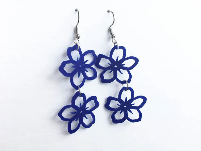 REMIX PLASTICS_FORGET ME NOT EARRINGS DOUBLE _ FORGET ME NOT EARRINGS DOUBLE _ Ebony Boutique NZ