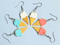REMIX PLASTICS_ICE CREAM EARRINGS _ ICE CREAM EARRINGS _ Ebony Boutique NZ
