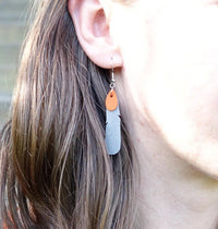 REMIX PLASTICS_KOKAKO FETAHER EARRINGS BLUE NI _ KOKAKO FETAHER EARRINGS BLUE NI _ Ebony Boutique NZ