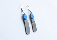REMIX PLASTICS_KOKAKO FETAHER EARRINGS BLUE NI _ KOKAKO FETAHER EARRINGS BLUE NI _ Ebony Boutique NZ
