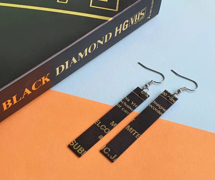 REMIX PLASTICS_REWIND EARRINGS LAYERED _ REWIND EARRINGS LAYERED _ Ebony Boutique NZ