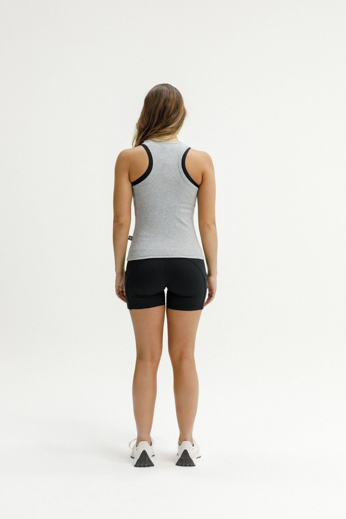 ROSE ROAD_LUCA RIB SINGLET GREY _ LUCA RIB SINGLET GREY _ Ebony Boutique NZ