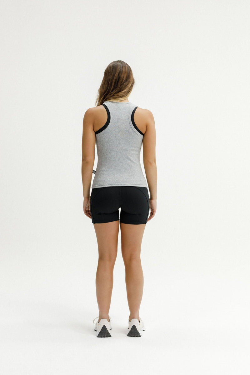 ROSE ROAD_LUCA RIB SINGLET GREY _ LUCA RIB SINGLET GREY _ Ebony Boutique NZ