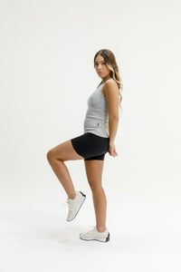 ROSE ROAD_LUCA RIB SINGLET GREY _ LUCA RIB SINGLET GREY _ Ebony Boutique NZ