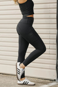 ROSE ROAD_RYKER LEGGINGS BLACK WITH BLACK ROSE _ RYKER LEGGINGS BLACK WITH BLACK ROSE _ Ebony Boutique NZ