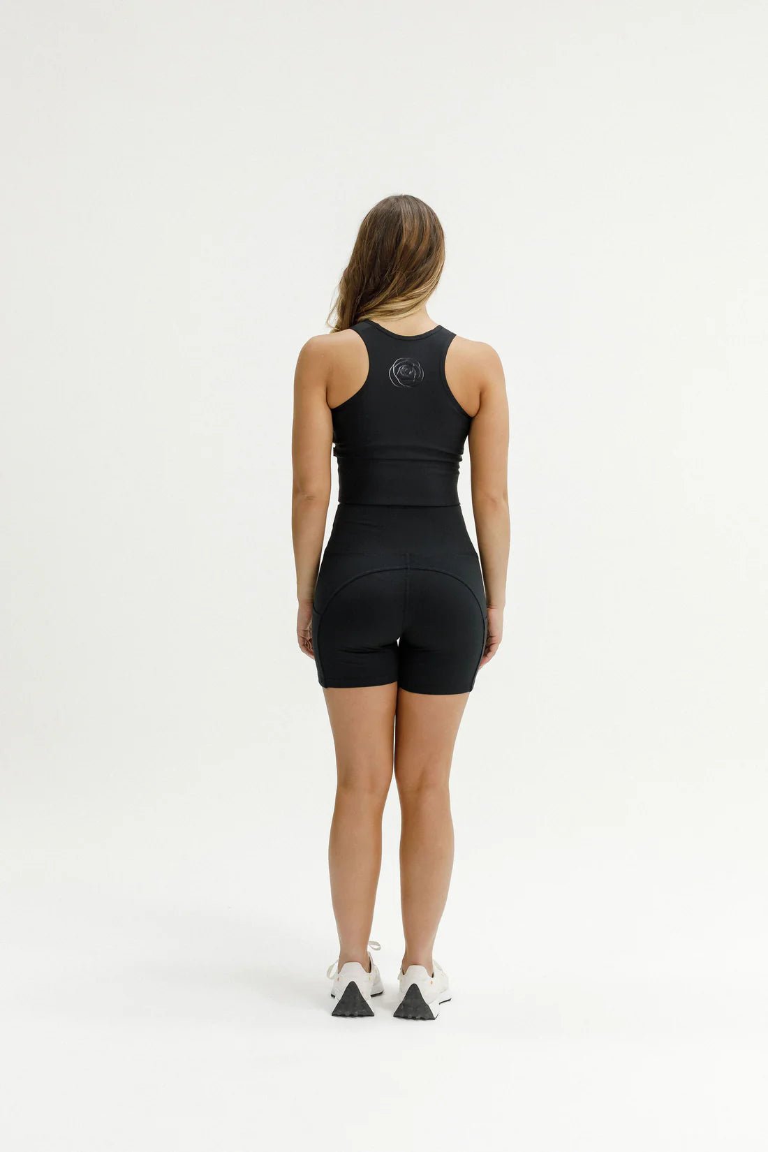 ROSE ROAD_TANK BRA BLACK WITH GLOSS ROSE _ TANK BRA BLACK WITH GLOSS ROSE _ Ebony Boutique NZ