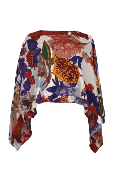 ROUTE 1_COTTON COVER UP WHITE/PURPLE/BLUE MULTI _ COTTON COVER UP WHITE/PURPLE/BLUE MULTI _ Ebony Boutique NZ