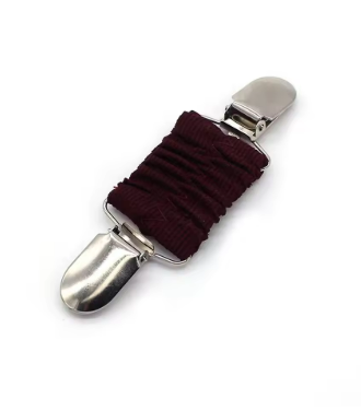 WAIST CINCHER CLIP SCRUNCHIE BURGUNDY