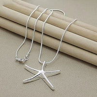 STARFISH NECKLACE SILVER