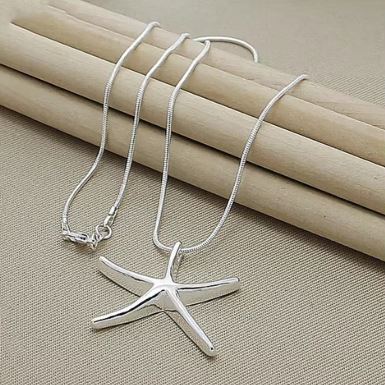 STARFISH NECKLACE SILVER