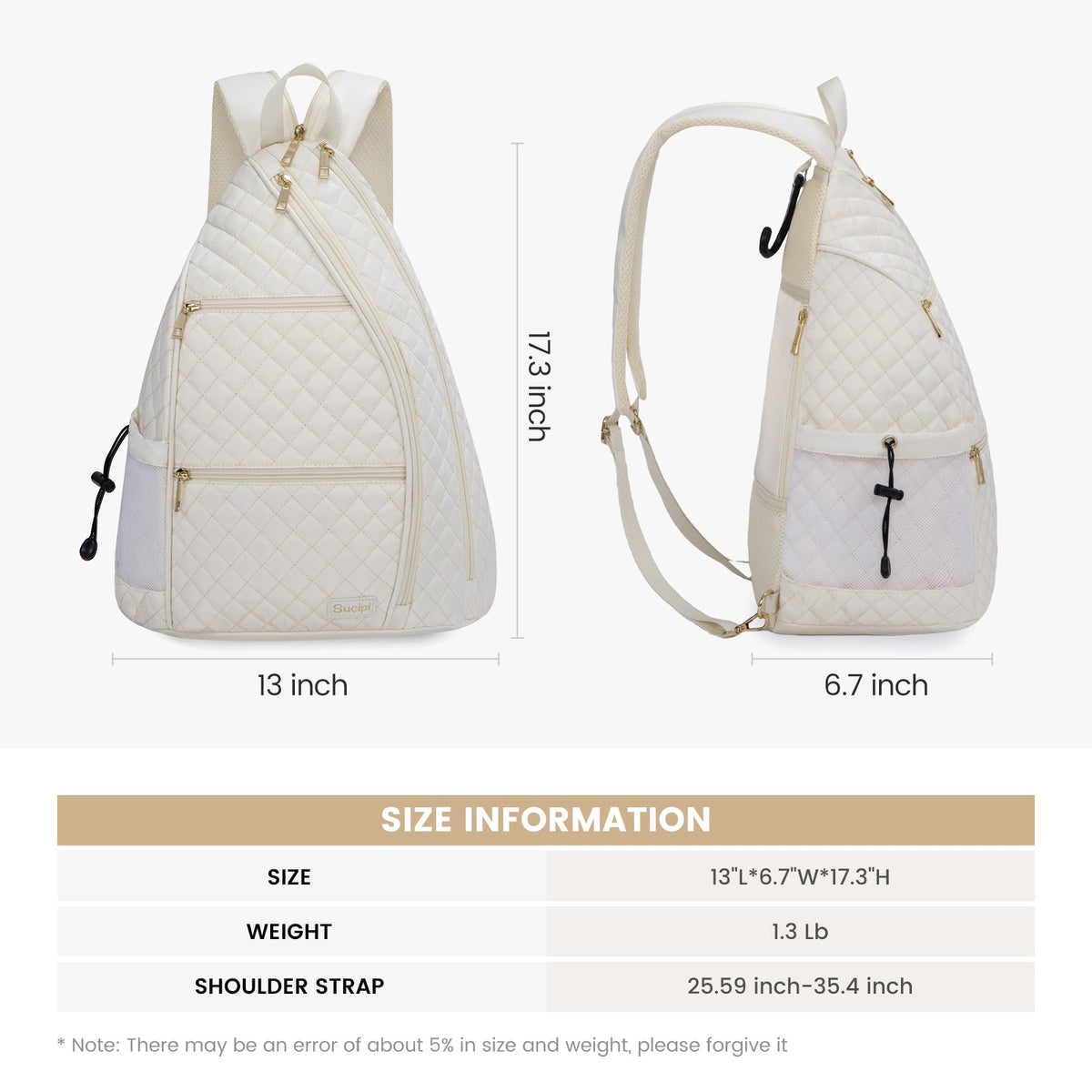 SUCIPI_NOVA SUCIPI PICKLEBALL BAG BLACK _ NOVA SUCIPI PICKLEBALL BAG BLACK _ Ebony Boutique NZ