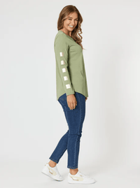 THREADZ_BE SQUARE TEE KHAKI _ BE SQUARE TEE KHAKI _ Ebony Boutique NZ