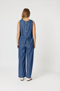 THREADZ_CHARLI DENIM TOP _ CHARLI DENIM TOP _ Ebony Boutique NZ