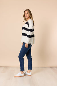 THREADZ_CREW STRIPE KNIT _ CREW STRIPE KNIT _ Ebony Boutique NZ
