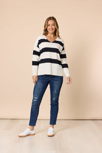 THREADZ_CREW STRIPE KNIT _ CREW STRIPE KNIT _ Ebony Boutique NZ