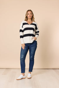 THREADZ_CREW STRIPE KNIT _ CREW STRIPE KNIT _ Ebony Boutique NZ