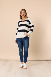 THREADZ_CREW STRIPE KNIT _ CREW STRIPE KNIT _ Ebony Boutique NZ
