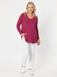 THREADZ_LA PULL ON DISTRESSED JEAN _ LA PULL ON DISTRESSED JEAN _ Ebony Boutique NZ