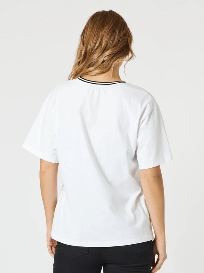 THREADZ_LE MARAIS T - SHIRT WHITE _ LE MARAIS T - SHIRT WHITE _ Ebony Boutique NZ