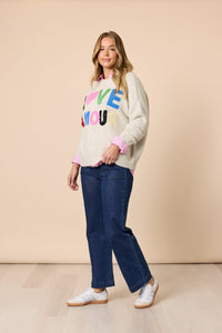 THREADZ_LOVE AMOUR KNIT NATURAL _ LOVE AMOUR KNIT NATURAL _ Ebony Boutique NZ