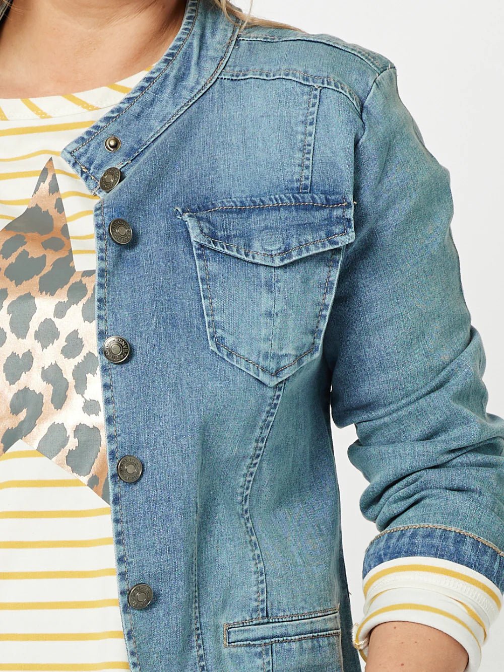 THREADZ_MAGGIE DENIM JACKET _ MAGGIE DENIM JACKET _ Ebony Boutique NZ