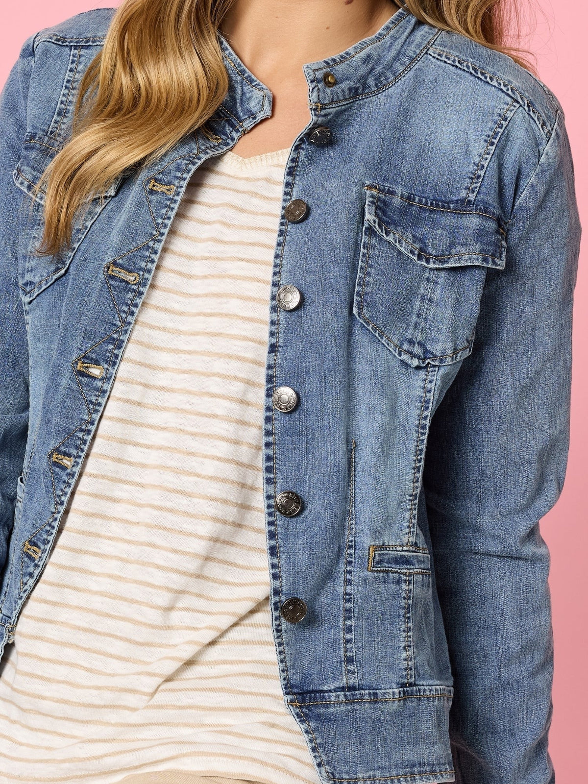 MAGGIE DENIM JACKET_by_THREADZ_women's_in_New Zealand_ MAGGIE DENIM JACKET _