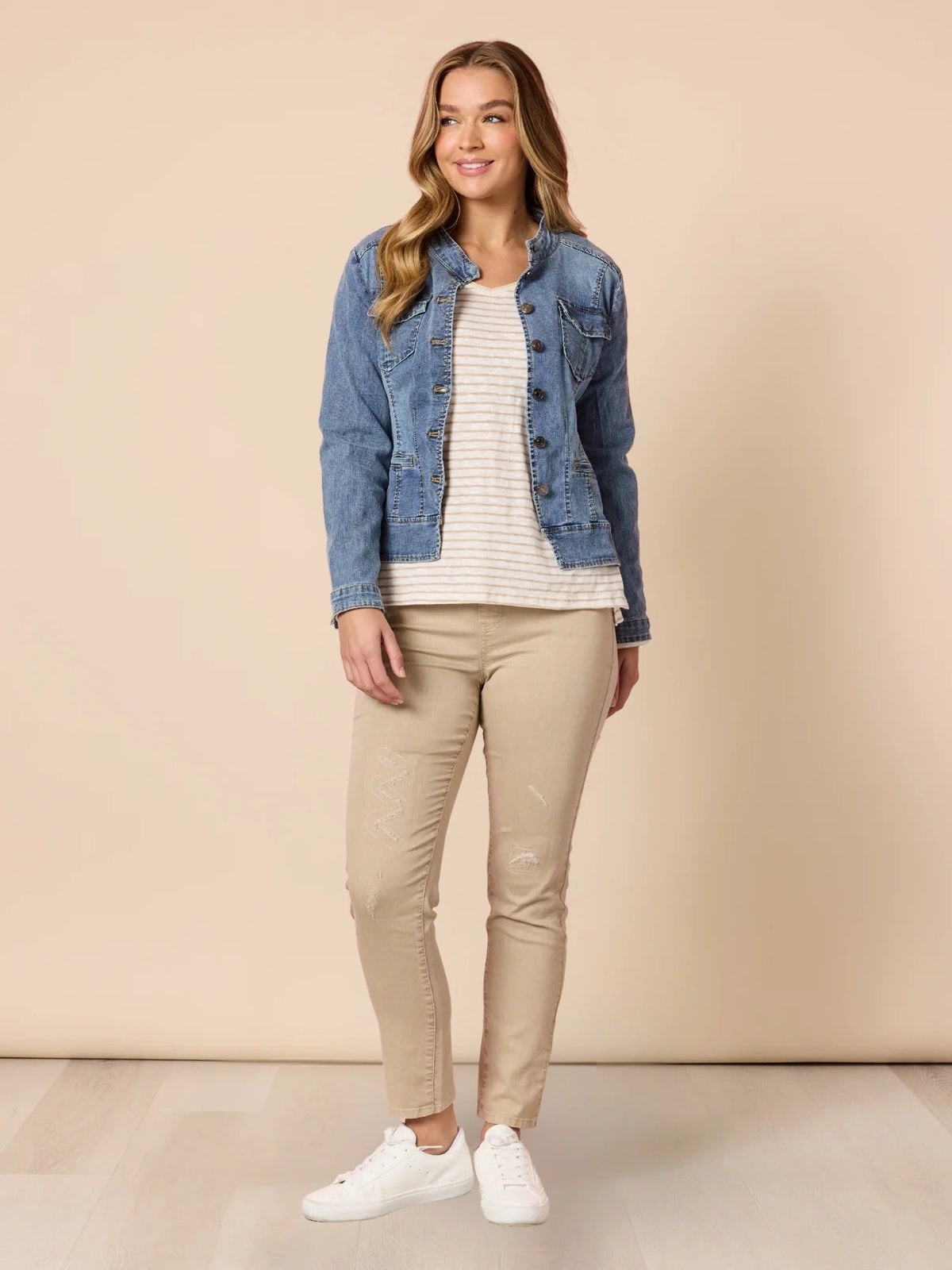 MAGGIE DENIM JACKET_by_THREADZ_women's_in_New Zealand_ MAGGIE DENIM JACKET _