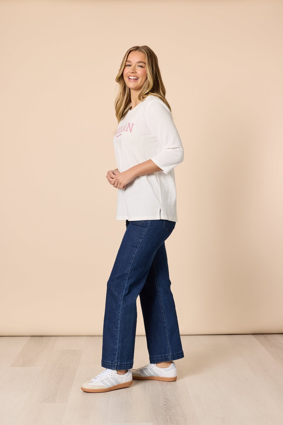 THREADZ_MILAN TEE WHITE _ MILAN TEE WHITE _ Ebony Boutique NZ