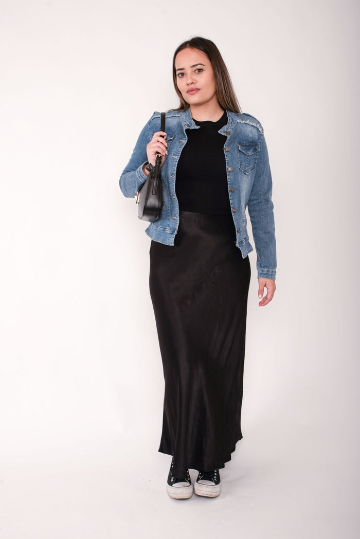 THREADZ_MILITARY DENIM JACKET _ MILITARY DENIM JACKET _ Ebony Boutique NZ