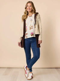 MILITARY DENIM JACKET NATURAL_by_THREADZ_women's_in_New Zealand_ MILITARY DENIM JACKET NATURAL _