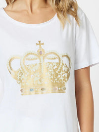 THREADZ_ROYAL CROWN TEE _ ROYAL CROWN TEE _ Ebony Boutique NZ