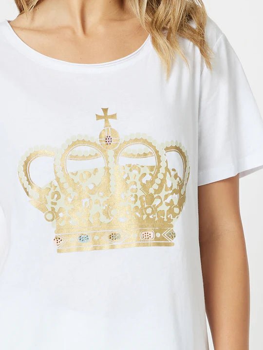 THREADZ_ROYAL CROWN TEE _ ROYAL CROWN TEE _ Ebony Boutique NZ