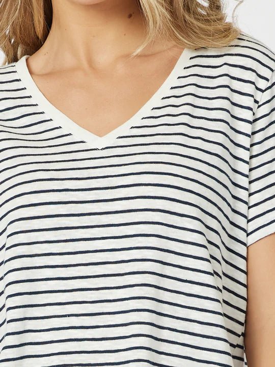 THREADZ_SCOUT STRIPE TEE _ SCOUT STRIPE TEE _ Ebony Boutique NZ