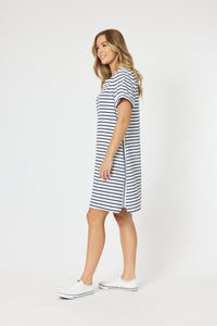 THREADZ_STANDOUT STRIPE DRESS _ STANDOUT STRIPE DRESS _ Ebony Boutique NZ