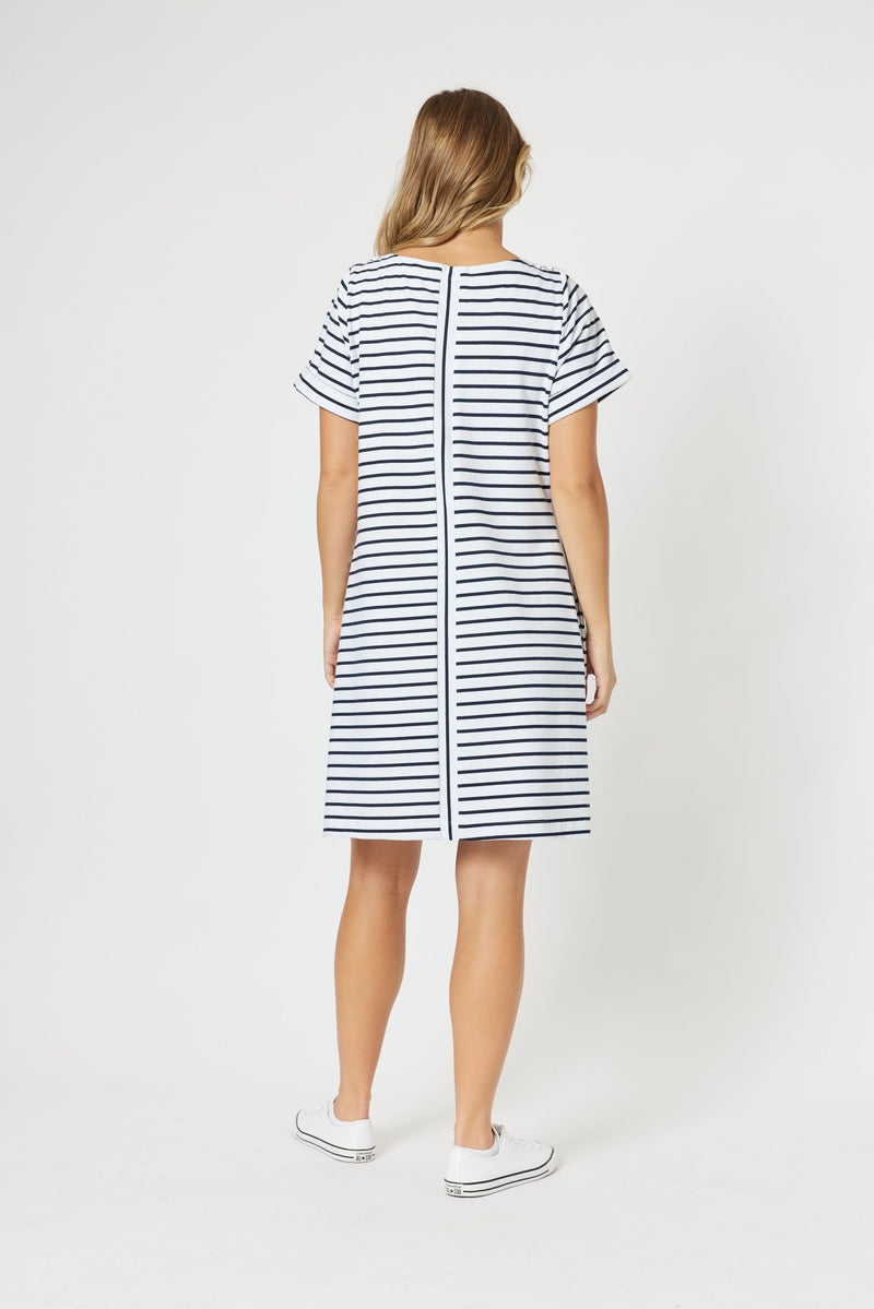 THREADZ_STANDOUT STRIPE DRESS _ STANDOUT STRIPE DRESS _ Ebony Boutique NZ