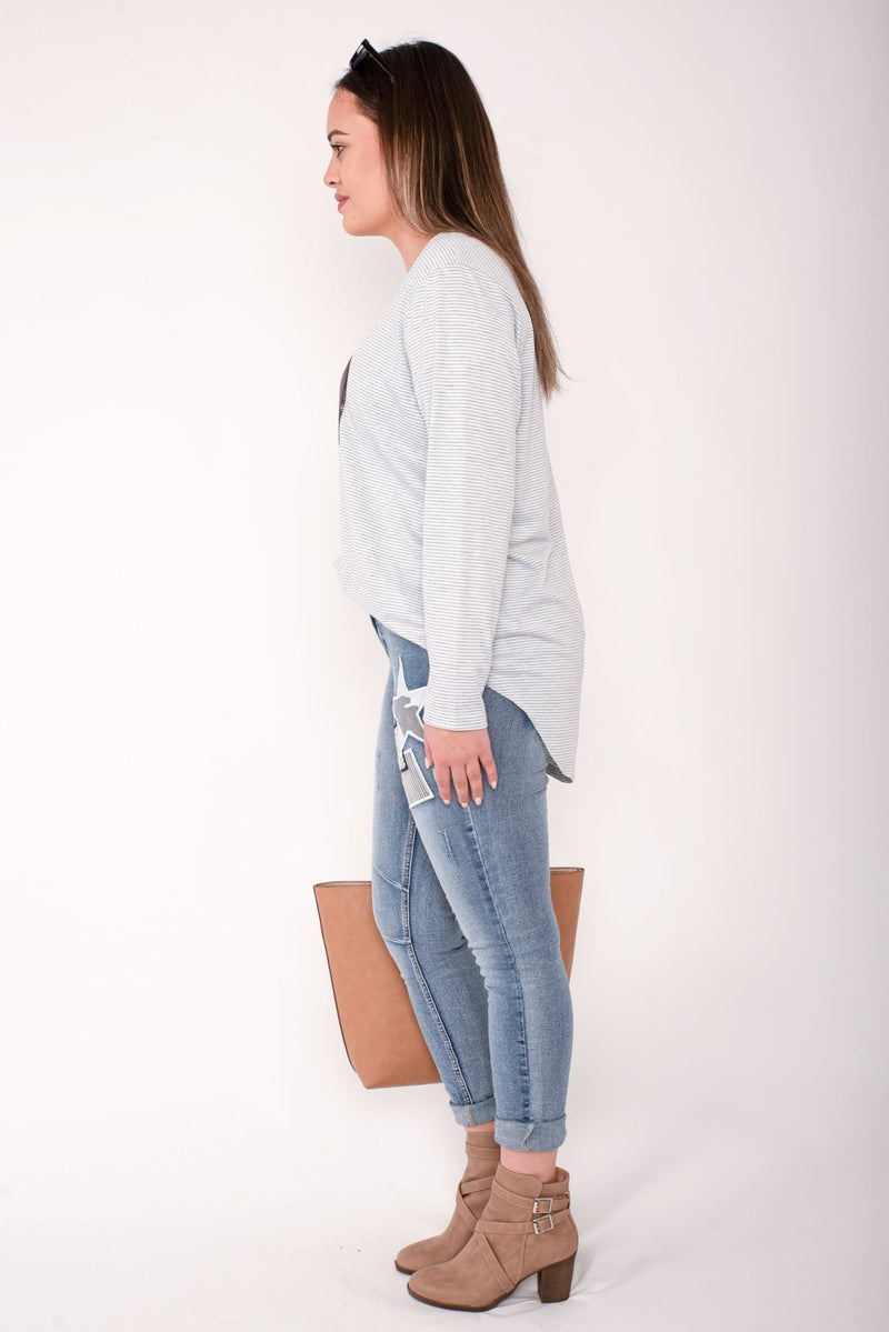 THREADZ_STELLA PATCH DENIM JEAN _ STELLA PATCH DENIM JEAN _ Ebony Boutique NZ