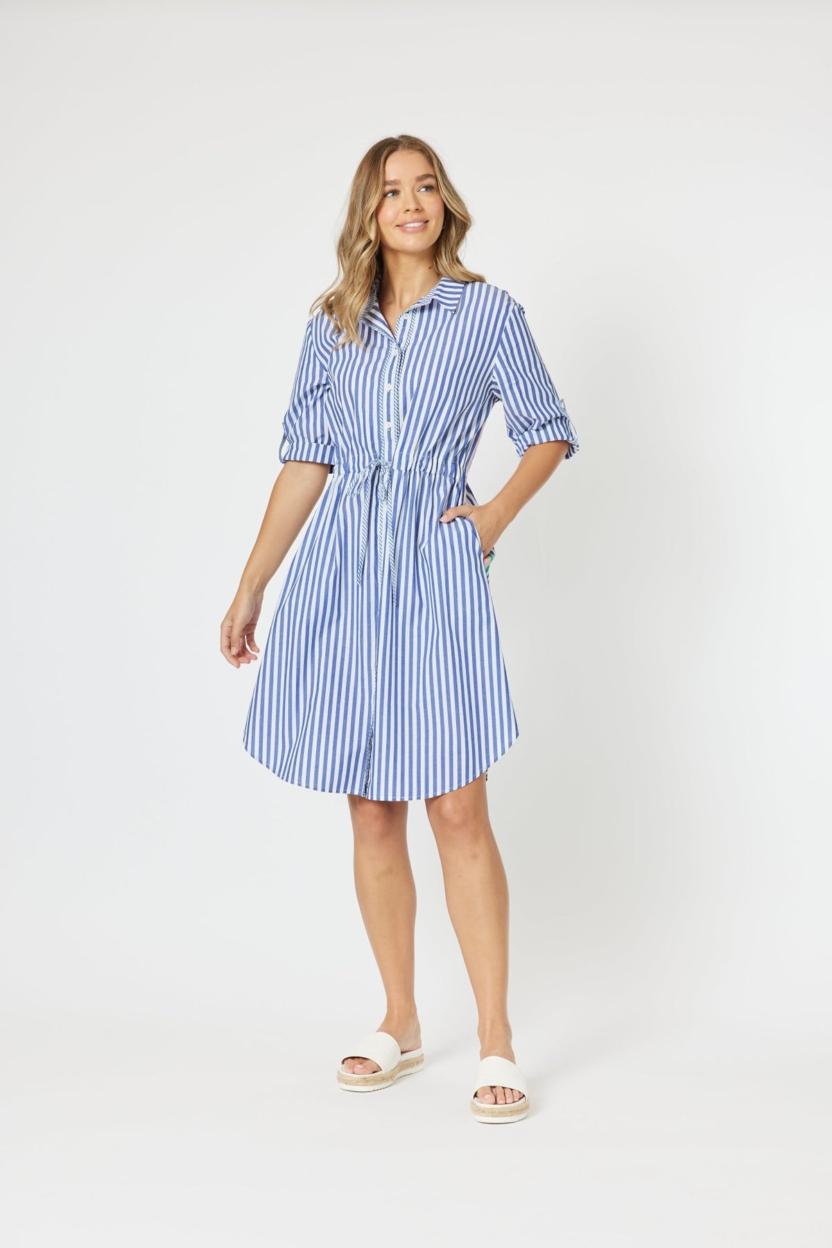 THREADZ_SUMMER STRIPE DRESS _ SUMMER STRIPE DRESS _ Ebony Boutique NZ