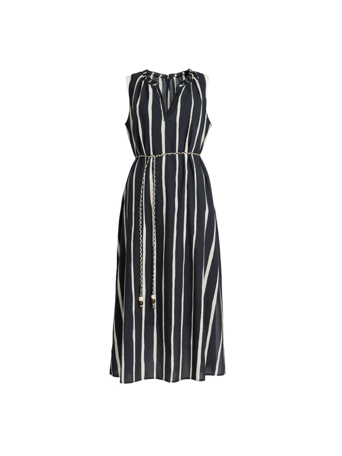 SUNSET SAFARI SLEEVELESS STRIPE DRESS BLACK/IVORY_by_THREADZ_women's_in_New Zealand_ Product image 6 _
