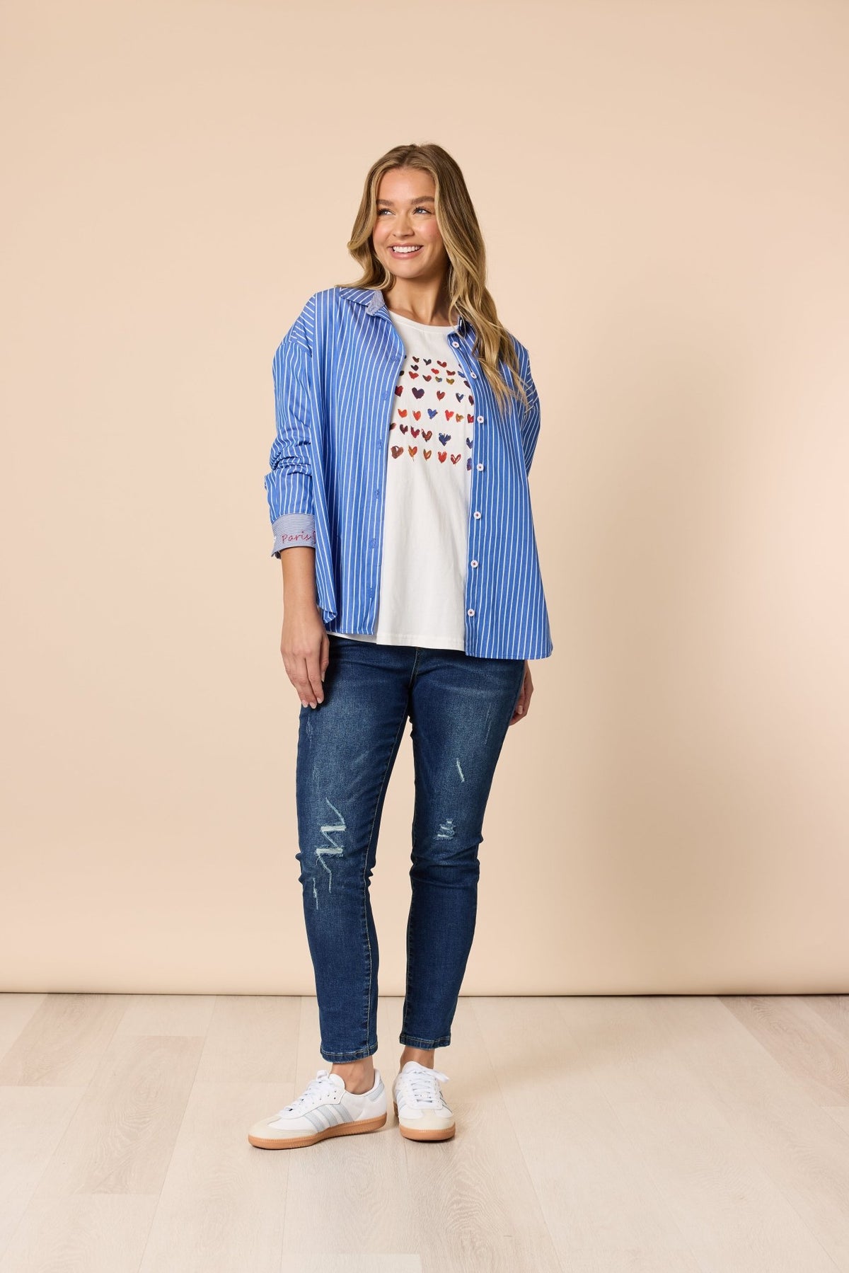 THREADZ_SWEETHEART TEE IVORY _ SWEETHEART TEE IVORY _ Ebony Boutique NZ