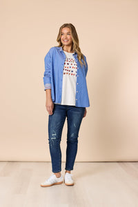 THREADZ_SWEETHEART TEE IVORY _ SWEETHEART TEE IVORY _ Ebony Boutique NZ