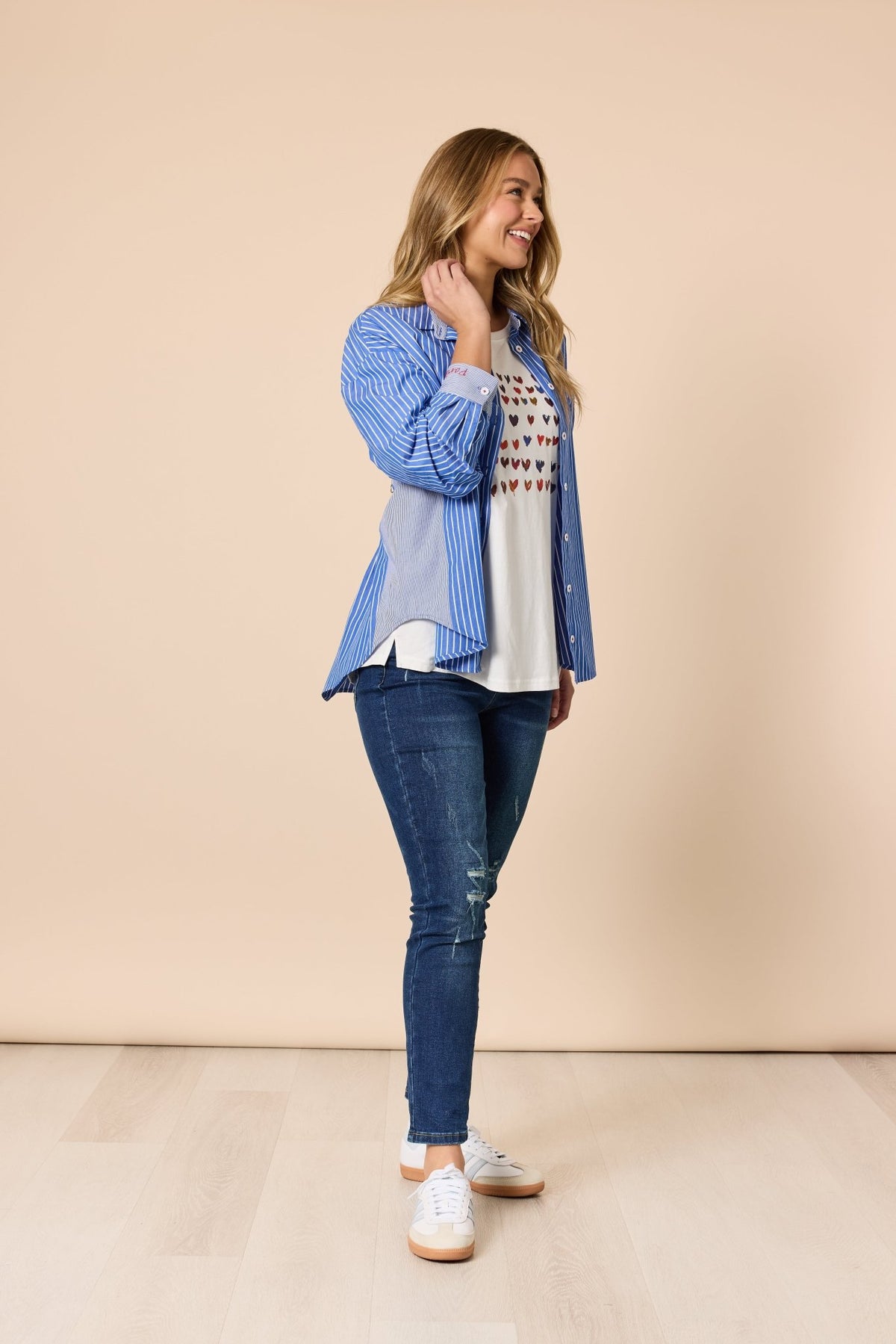 THREADZ_SWEETHEART TEE IVORY _ SWEETHEART TEE IVORY _ Ebony Boutique NZ