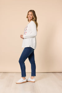 THREADZ_SWEETHEART TEE IVORY _ SWEETHEART TEE IVORY _ Ebony Boutique NZ