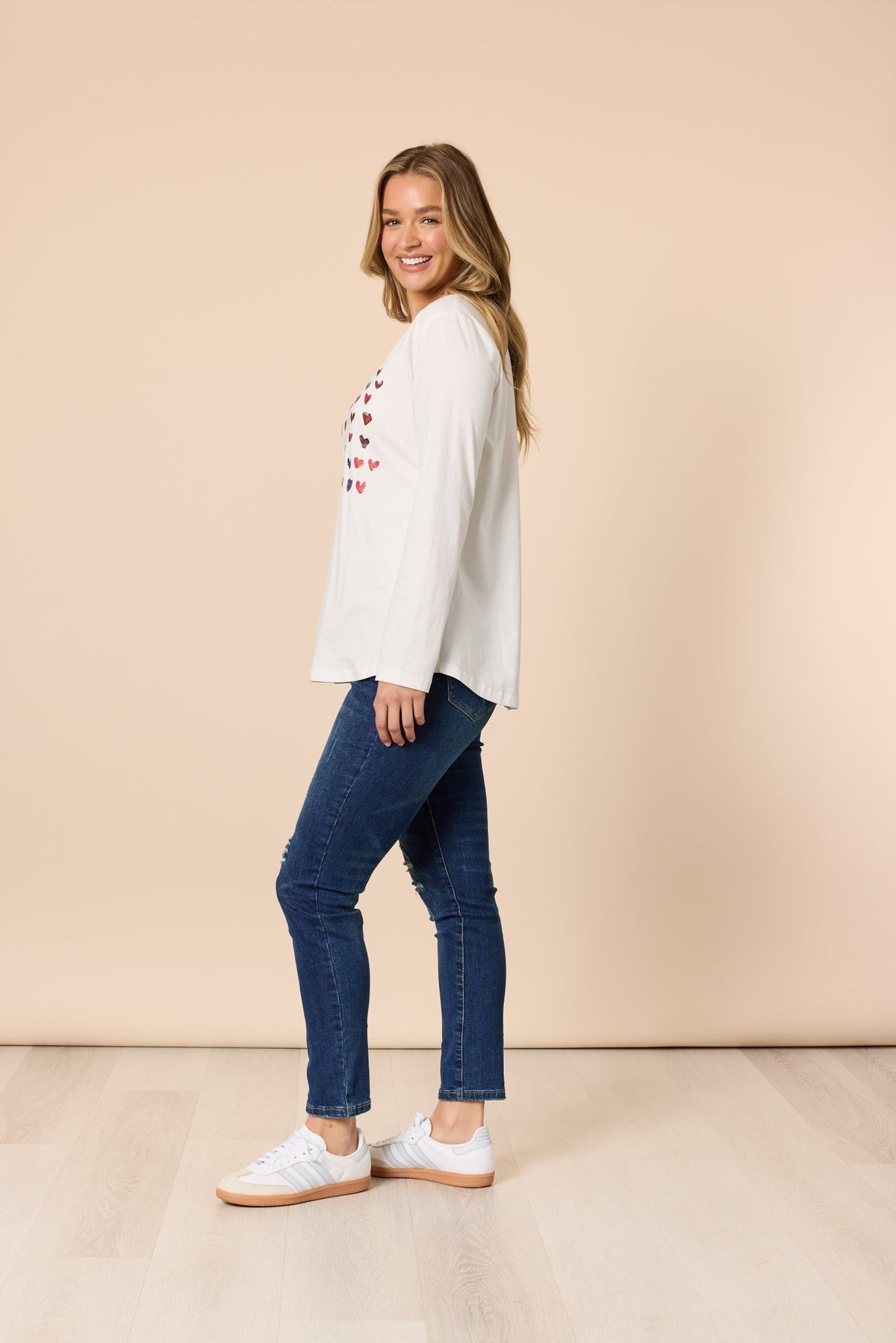 THREADZ_SWEETHEART TEE IVORY _ SWEETHEART TEE IVORY _ Ebony Boutique NZ