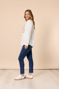 THREADZ_SWEETHEART TEE IVORY _ SWEETHEART TEE IVORY _ Ebony Boutique NZ