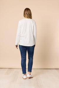 THREADZ_SWEETHEART TEE IVORY _ SWEETHEART TEE IVORY _ Ebony Boutique NZ