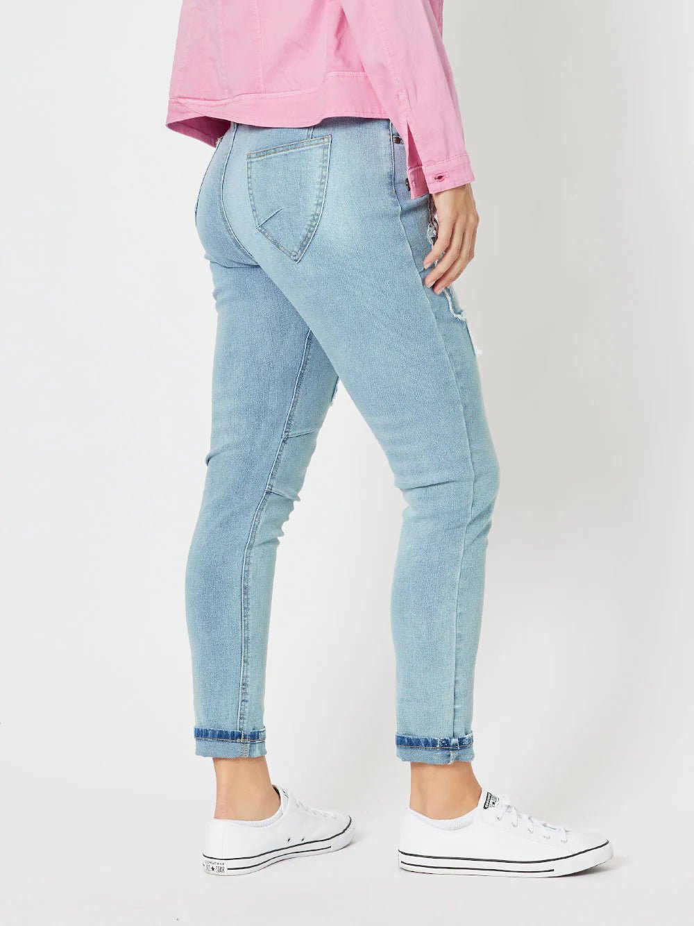 THREADZ_TAYLOR PATCH JEANS _ TAYLOR PATCH JEANS _ Ebony Boutique NZ