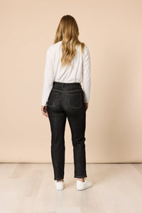 THREADZ_THE RETRO CUT OFF JEAN BLACK _ THE RETRO CUT OFF JEAN BLACK _ Ebony Boutique NZ