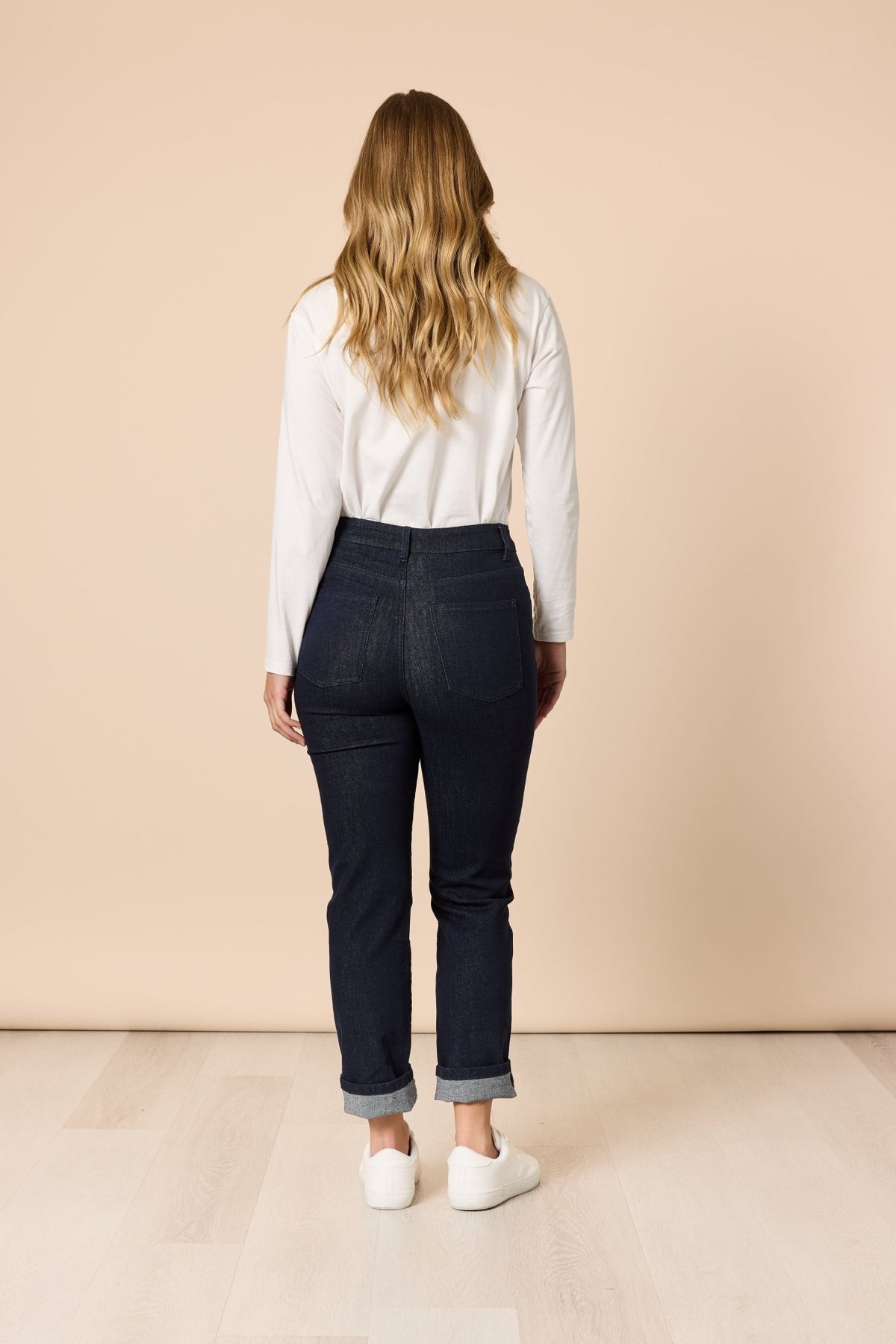 THREADZ_THE RETRO CUT OFF JEAN DARK DENIM _ THE RETRO CUT OFF JEAN DARK DENIM _ Ebony Boutique NZ