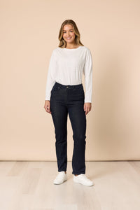 THREADZ_THE RETRO CUT OFF JEAN DARK DENIM _ THE RETRO CUT OFF JEAN DARK DENIM _ Ebony Boutique NZ