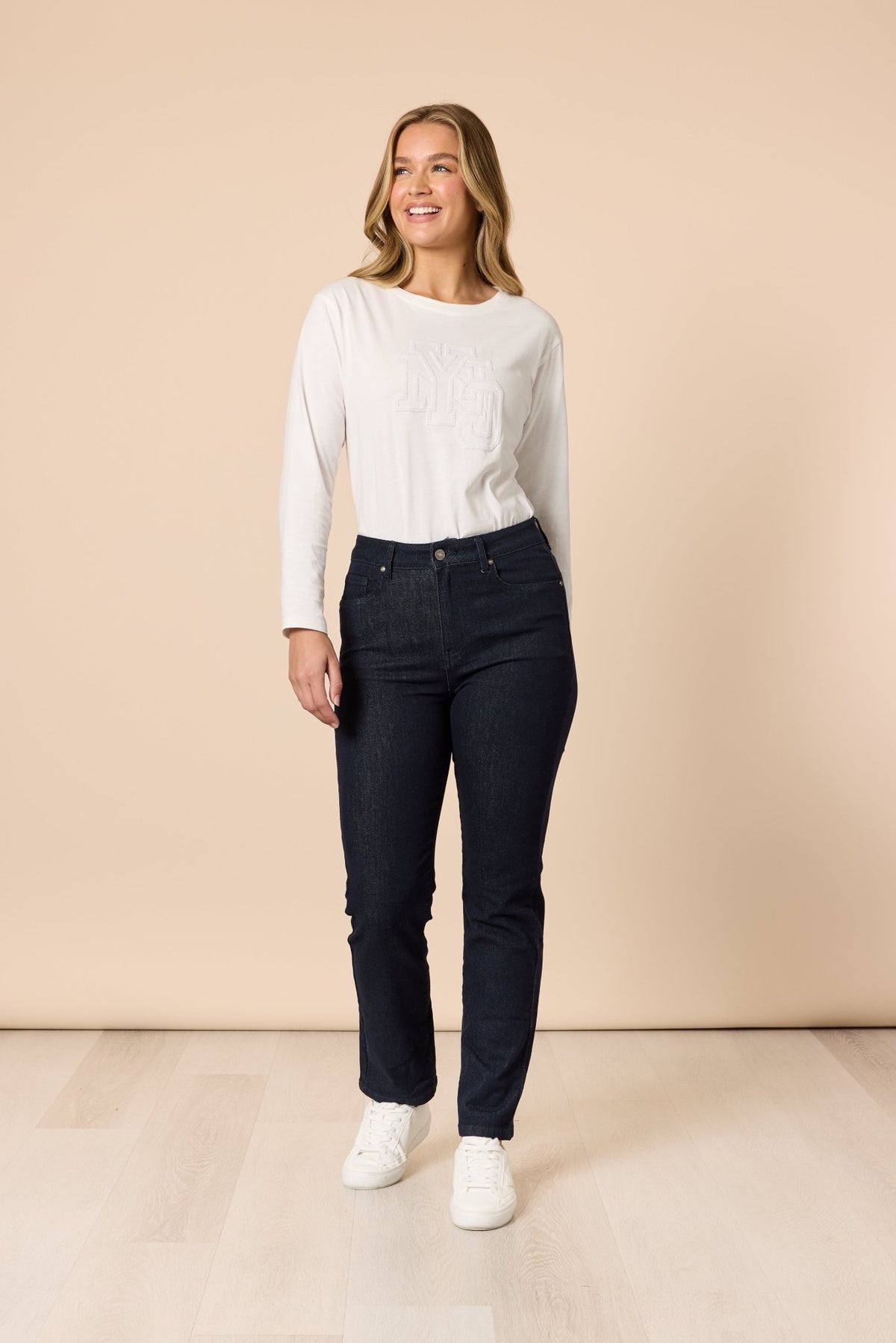 THREADZ_THE RETRO CUT OFF JEAN DARK DENIM _ THE RETRO CUT OFF JEAN DARK DENIM _ Ebony Boutique NZ